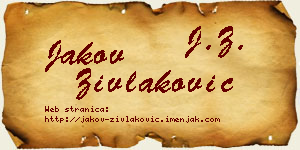 Jakov Zivlaković vizit kartica